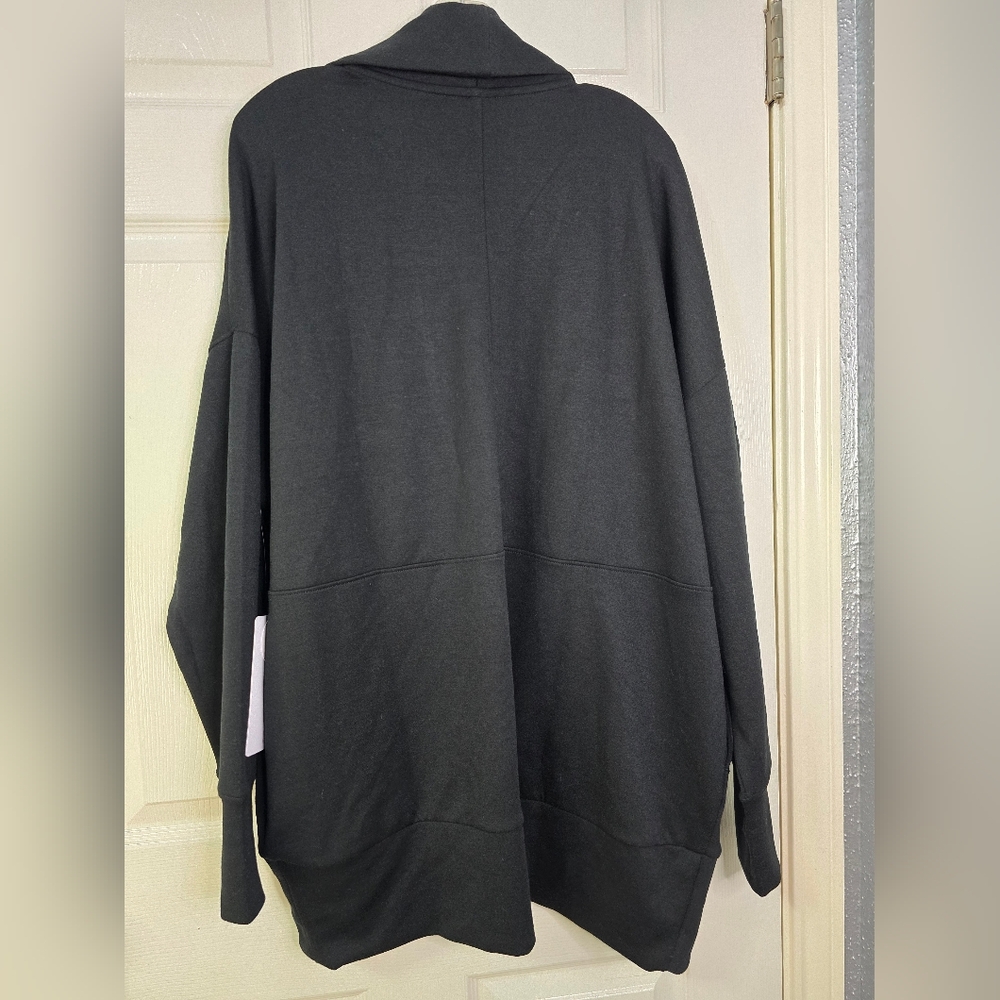 Black Draped Cardigan - Picture 3 of 7